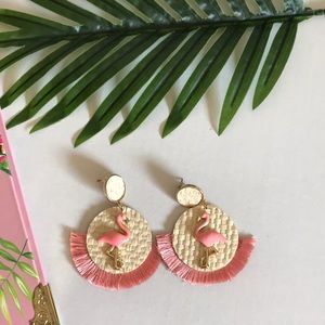 Earrings !!! Flamingo pink earrings